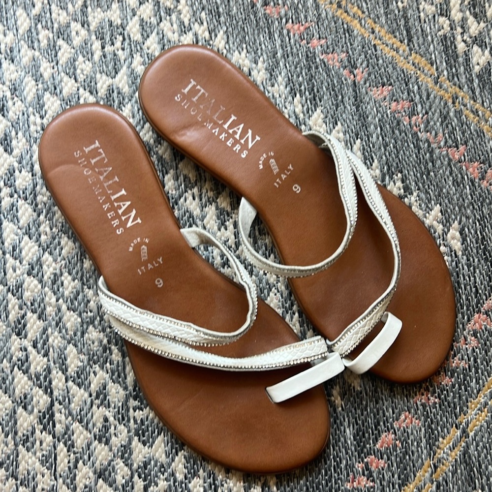 Italian sandals, worn only once!